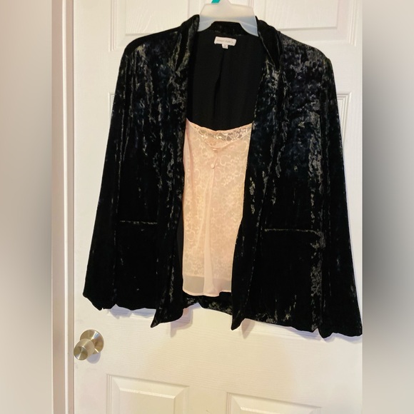 Vintage Delicates brand Blush lace Sheer Babydoll Slip Top L - Picture 5 of 7